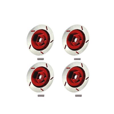 MIGHTY SCAPERS 12mm Metal Brake Disc for RC Cars Compatible with MN1/12 MN128 MN86KS G500 Decorative Upgrade Part(Red)