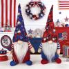 ABlibuy America 250th Anniversary Patriotic Gnome USA Dwarf Doll 1776-2026 Tomte Plush Decor for 4th of July Home Decor (Red, 30cm*12cm) view 3