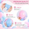 Pink and Blue Balloons 80 Pack 12 Inch Gender Reveal Balloons Arch Kit with Ribbon, Glue Dots and Strip for Baby Shower, Gender Reveal Decorations, Birthday Party view 3