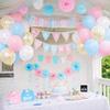 Pink and Blue Balloons 80 Pack 12 Inch Gender Reveal Balloons Arch Kit with Ribbon, Glue Dots and Strip for Baby Shower, Gender Reveal Decorations, Birthday Party view 4
