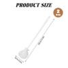 2-Pack Silicone Baby Bottle Brush - Flexible Cup Cleaner Brush Head & Long Handle for Complete Cleaning of Bottles, Jars, Mugs, White view 2