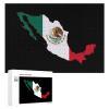 Mexico Flag Map Wooden Jigsaw Puzzles for Adult Art Painting Puzzles Family Birthday Gifts 300 Piece view 1