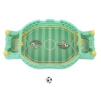 Asixxsix Soccer Table Game, Double Player Manual Scoring Football Table Game Mini Soccer with Removable Ball for Family Friends Indoor Play (Green)