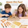 IMIKEYA 3 Sets Kids Excavation Tool Kits, Plastic Hammer, Chisel, Brush, Scraper, Dinosaur Fossil Digging Tools Kit for Archaeological Fossils and Gemstones view 2