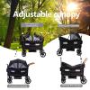 VAEUSV Luxury Double Wagon Stroller for Kids & Cargo,Lightweight Travel view 4