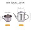 Wilafury Kids Tea Set, Includes Portable 330ml Stainless Steel Long Spout Teapot with Filter Screen, and 4 70ml Cups, for Children Camping view 4