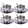 Joygoodta Kids Tea Set, Heat-Resistant Stainless Steel Childrens Tea Set, with 4 70ml Cup, 4 Saucer and Spoon, for Girls and Boys view 1