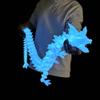 48.82inch Super Large 3D Printed Crystal Dragon Fidget Toys,Glow In The Dark Cool XXL Animal Stuff Extra Long and Big Size Action Figures,Home Office Decor,Giant Skeleton Dragons Egg Huge Gifts(Blue) view 4