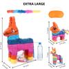 3 Pack Mexican Papel Picado Banner 66Ft(22ft x 3) & Extra Large 21" Donkey Pinata Set with Stick Blindfold, Waterproof Fiesta Decor for Cinco de Mayo Da de Muertos Birthday Party view 2