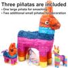 3 Pack Mexican Papel Picado Banner 66Ft(22ft x 3) & Extra Large 21" Donkey Pinata Set with Stick Blindfold, Waterproof Fiesta Decor for Cinco de Mayo Da de Muertos Birthday Party view 4