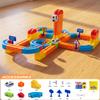 Electric Train Set for Kids - 147pcs Track Building Cube Set with 3D Gravity-Defying Loop, 2 Motorized Cars, DIY STEM Train Toys, for 5-12 Year Old Boys & Girls view 3