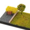 1/64 Diecast Car Showcase for Displaying Wheels, Realistic Parking Scene for Vehicle Models, Autumn Scene view 2