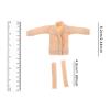 1/12 Scale Mini Pullover Cardigan for 6 Inch Figure Accessories, Beige view 3