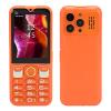 YUEHISY Unlocked 2G Mobile Phone for Seniors, Large Tactile Buttons & 2.8 Inch Clear Screen, 3 SIM Card Slots Rugged Feature Phone (Orange) view 1