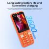 YUEHISY Unlocked 2G Mobile Phone for Seniors, Large Tactile Buttons & 2.8 Inch Clear Screen, 3 SIM Card Slots Rugged Feature Phone (Orange) view 4