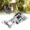 360 Degree Rotating Stainless Steel Swing Hook, Heavy Duty Swing Hanger for Hammock Chair Punching Bag, with Expansion Bolts and Screws for Indoor Outdoor Use view 2