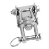 360 Degree Rotating Stainless Steel Swing Hook, Heavy Duty Swing Hanger for Hammock Chair Punching Bag, with Expansion Bolts and Screws for Indoor Outdoor Use view 3