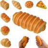 2026 New Slow Rising Squishy Bread Squeeze Toy Fidget Sensory Toy Soft & Stretchy Fidget Toys for Anxiety Relief Party Favors(Caterpillar Bread) view 1