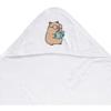 Azeeda 'Reading Capybara' Baby Hooded Towel (HT00043028) view 1
