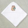 Azeeda 'Reading Capybara' Baby Hooded Towel (HT00043028) view 3