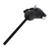 Asixxsix Stick Horse, 27.56inch 2 Sound Effects Hobby Horse, Plush Toy with Neighing and Galloping Sounds for Kids Toddlers and Adults (Black) view 4