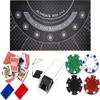 BBG Premium Casino Complete Blackjack Set - Includes Mat, Shoe, Chips & Accessories! view 1