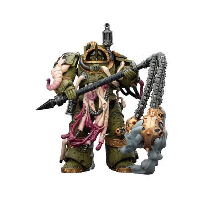 Warhammer 40K Death Guard Blightlord Terminator 2 with Flail of Corruption 1:18 Scale Action Figure