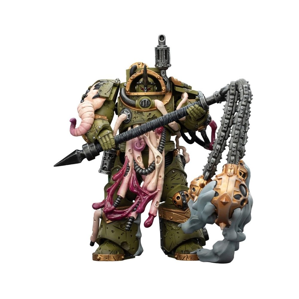 Warhammer 40K Death Guard Blightlord Terminator 2 with Flail of Corruption 1:18 Scale Action Figure
