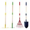 MYCENSE 4 Pieces Tool Set Hand Tools Outdoor Convenient Gardening Toys Rake Hoe Set for Kids Children view 1