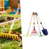 MYCENSE 4 Pieces Tool Set Hand Tools Outdoor Convenient Gardening Toys Rake Hoe Set for Kids Children view 4