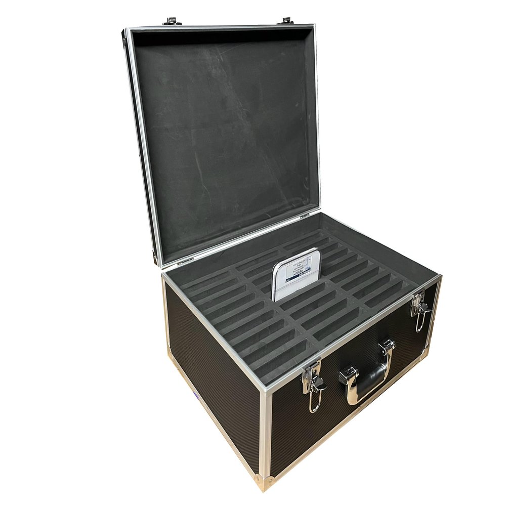 Black Aluminum Storage and Display Case for 30 NGC Oversize Slabs, fits 5 oz America the Beautiful Coin Holders