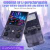 Decumeby High Performance Portable 4 Inch Screen Handheld Game Console for System Double Joysticks for Retro Gaming Translucent Grey (128G) view 4