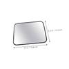 BESTonZON Car Mirror Rear View Mirror for Rear Facing Safety Seat Wide Angle 18.8x13.5cm Black Square view 2