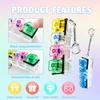 12PCS Keyboard Fidget Toy, Keyboard Clicker Fidget Toy, Clicky Keychain Stress Relief Sensory Toys Goodies Bag Stuffers for Kids & Adults, Party Favors Birthday Gifts Classroom Prizes. view 2
