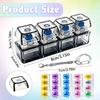12PCS Keyboard Fidget Toy, Keyboard Clicker Fidget Toy, Clicky Keychain Stress Relief Sensory Toys Goodies Bag Stuffers for Kids & Adults, Party Favors Birthday Gifts Classroom Prizes. view 3