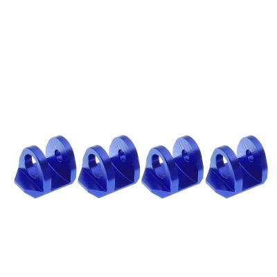 RC Automobiles Parts For Arrma For Granite For Grom 1/18 For Typhon For Grom 1/14 4PCS Aluminum Alloy Shock Cap ProtectorReinforced Shock Guard RC Car(Blue)
