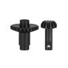RC Modifications Spare Compatible With TRX4M 1/18 RC Crawler Upgrades Parts Hardened Steel Axle Gear Set Front And Rear For Universal view 3