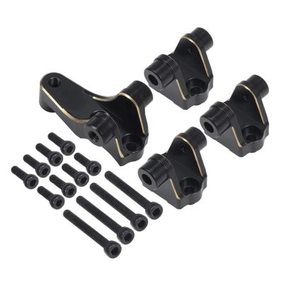 For TRX4 For Defender For Bronco K5 8227 Panhard 1/10 Suspension Link Mounts Axle Mounting Set Black Brass RC Crawler Upgrade Parts Rc Models Accessories