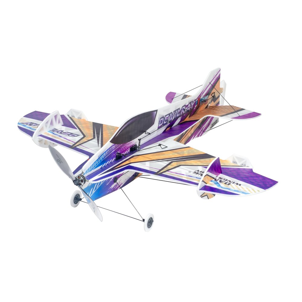 Dancing Wings Hobby Ultra-Light RC Indoor F3P Aerobatic Foam Airplane 800mm Devil Ray Laser-Cutting; UV-Printing Aircraft Need to Build
