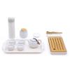 lstyty Montessori Tea Preparation Set with Ceramic Cups & Pot, Practical Life Toy for Toddlers 3+ Years view 1
