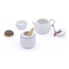 lstyty Montessori Tea Preparation Set with Ceramic Cups & Pot, Practical Life Toy for Toddlers 3+ Years view 2