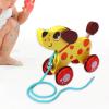 TTETTZ Push Pull Toy Handmade Wooden Pull Toy Animal Push and Pull Along Toys for Children Kids 1 Year Olds Boys Girls Gifts, Dog view 2