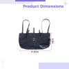 Chewtoyo Hand-Carry Leather Handbag With Adjustable Back Straps, 11 X 6.3 X 1.6 In, Leather For Role Play, Stylish Design view 3