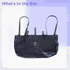 Chewtoyo Hand-Carry Leather Handbag With Adjustable Back Straps, 11 X 6.3 X 1.6 In, Leather For Role Play, Stylish Design view 4
