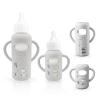 2-Pack Silicone Sleeves for Dr. Brown's Glass Baby Bottles 4 & 8 oz view 1