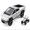 1:22 Scale Diecast Toy Trucks, Metal Pull Back Pickup with Mini ATV, Vehicle Playset for Kids, Birthday Gift for Boys 3+ (Silver) view 1