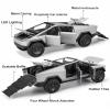 1:22 Scale Diecast Toy Trucks, Metal Pull Back Pickup with Mini ATV, Vehicle Playset for Kids, Birthday Gift for Boys 3+ (Silver) view 2