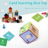 Learning Cubes Pocket Classroom Dice Set 6 Colored Soft Foam Cubes with Clear Pockets for Educational Activities view 4
