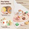 Personalized Wooden Tea Set for Toddlers 3-5 20PCS Tea Party Set with Storage Bag Kids Play Tea Set for 3 Year Old Birthday Gift view 4