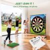 Golf Chipping Game Mat, 6x6FT Double Sided Golf Hitting Mat Set Outdoor Indoor Adjustable Golf Games Mat, Score Sticky Playing Golf Balls for Home Backyard Garage Game, Gift for Young Adults view 4